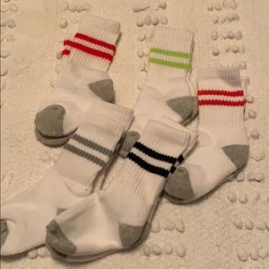 Toddler socks with stripe